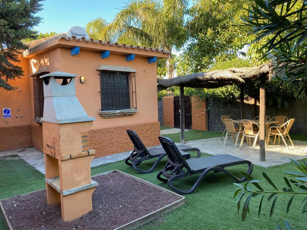 Casa Bungalows con jardín privado y piscina compartida en playa el Palmar Cádiz Exterior foto