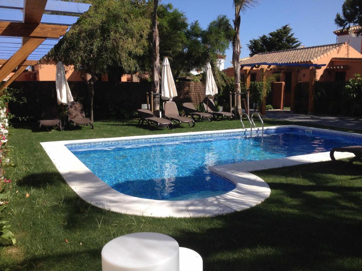 Casa Bungalows con jardín privado y piscina compartida en playa el Palmar Cádiz Exterior foto